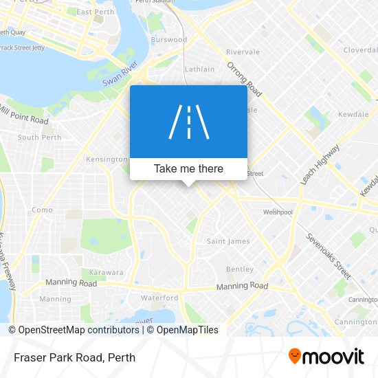 Fraser Park Road map