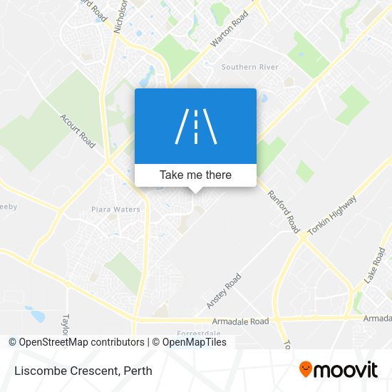 Liscombe Crescent map