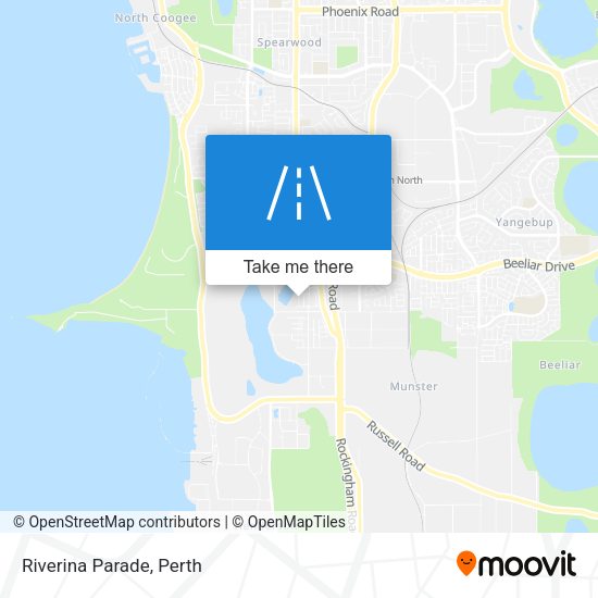Riverina Parade map