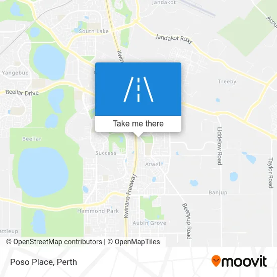 Mapa Poso Place