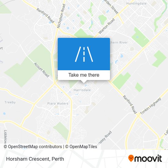 Horsham Crescent map
