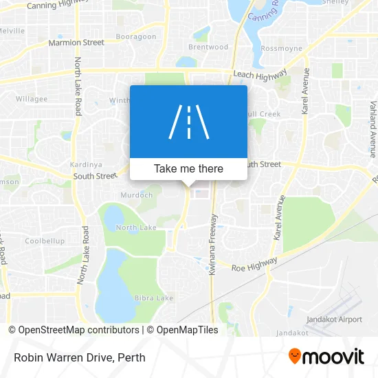 Mapa Robin Warren Drive