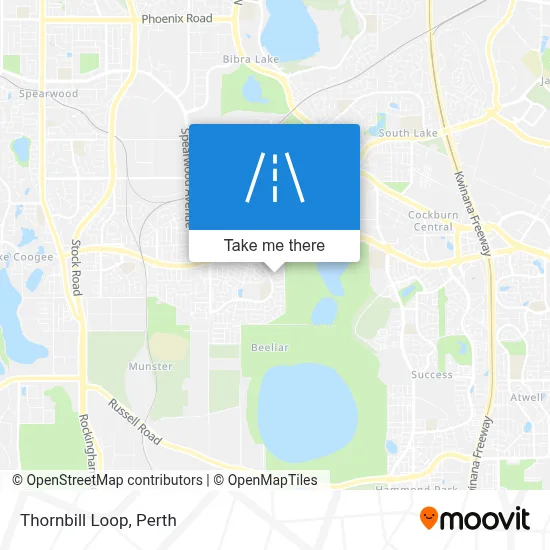 Mapa Thornbill Loop