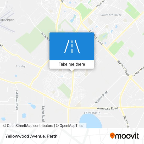 Yellowwood Avenue map