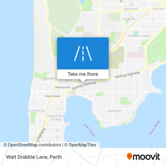 Walt Drabble Lane map