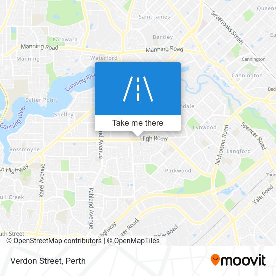 Verdon Street map