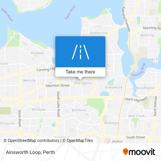 Ainsworth Loop map