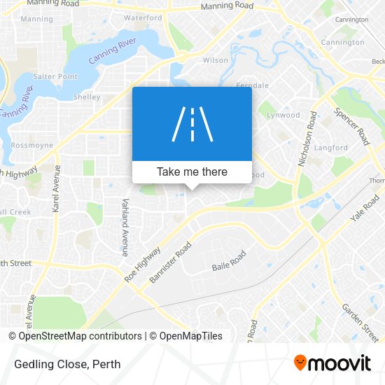 Gedling Close map
