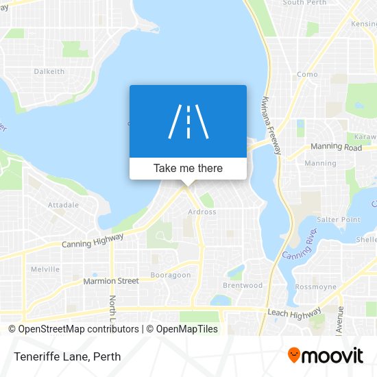 Teneriffe Lane map