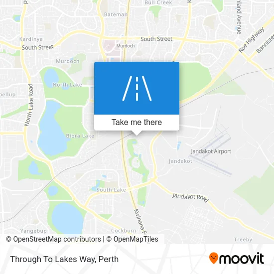 Mapa Through To Lakes Way