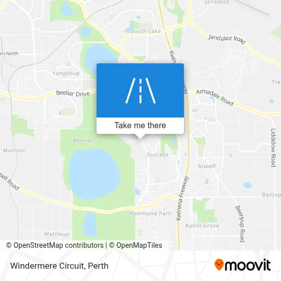 Mapa Windermere Circuit