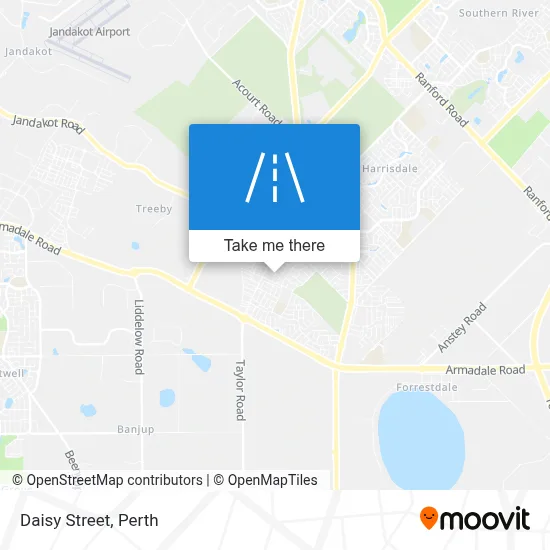 Mapa Daisy Street