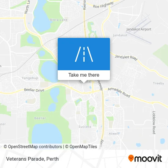 Mapa Veterans Parade