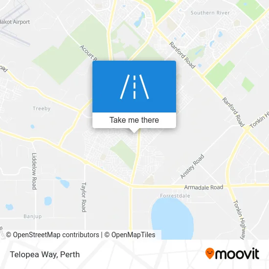 Mapa Telopea Way