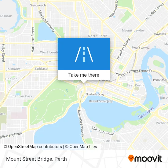 Mapa Mount Street Bridge