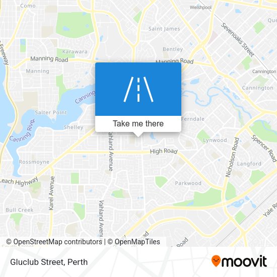Gluclub Street map