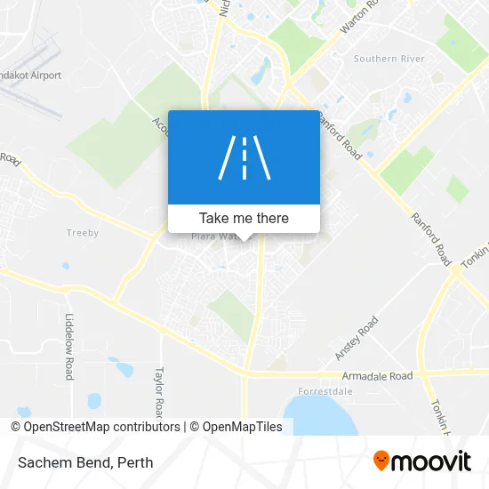 Mapa Sachem Bend