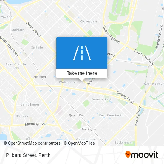 Mapa Pilbara Street