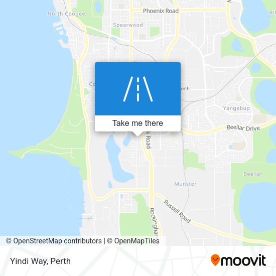 Yindi Way map