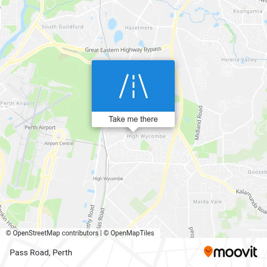 Mapa Pass Road