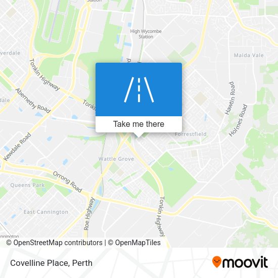 Covelline Place map