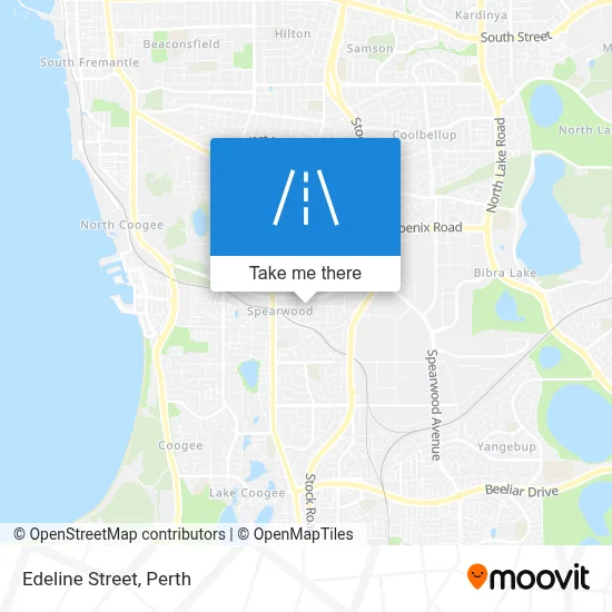 Mapa Edeline Street