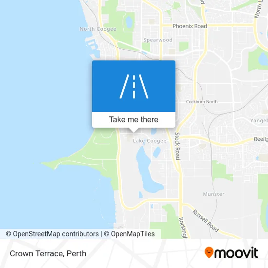 Mapa Crown Terrace