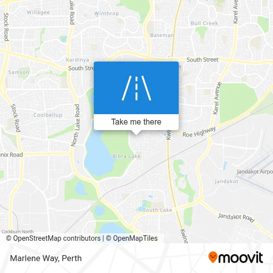 Mapa Marlene Way