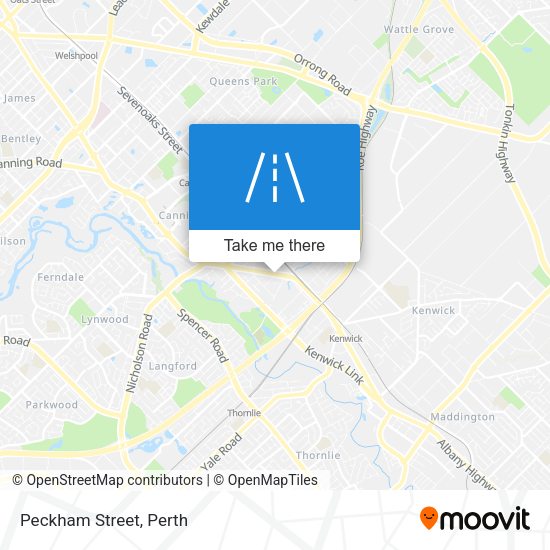 Peckham Street map