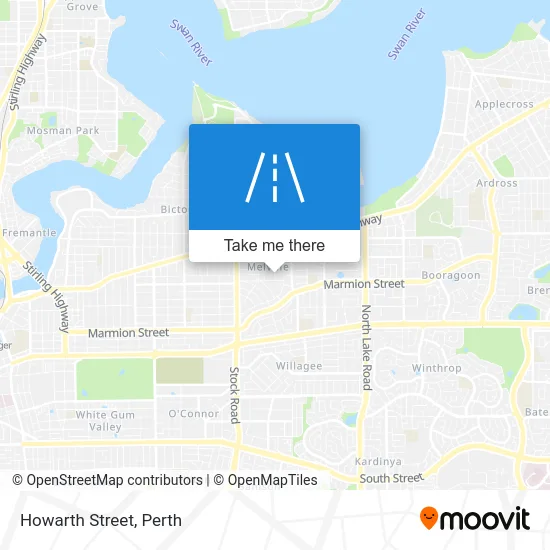 Mapa Howarth Street