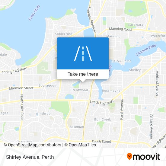 Shirley Avenue map