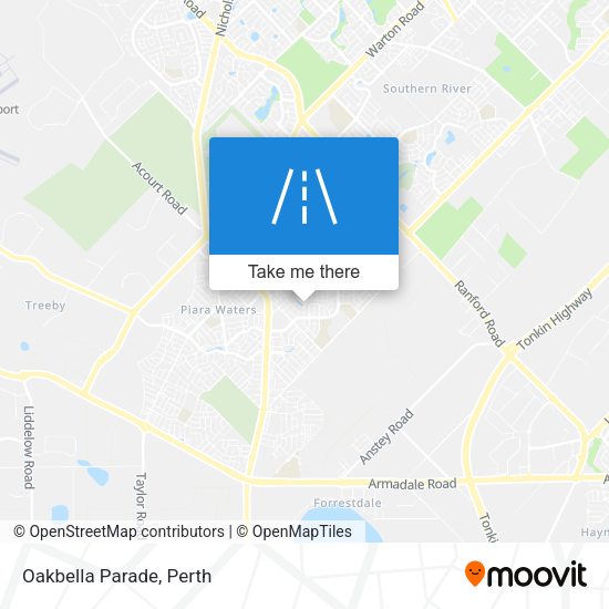Oakbella Parade map