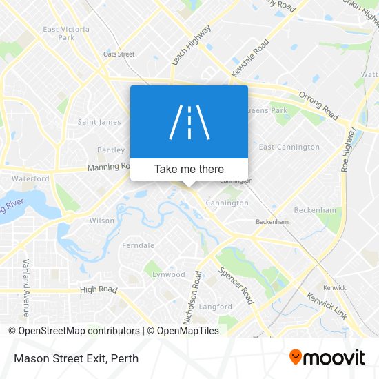 Mason Street Exit map