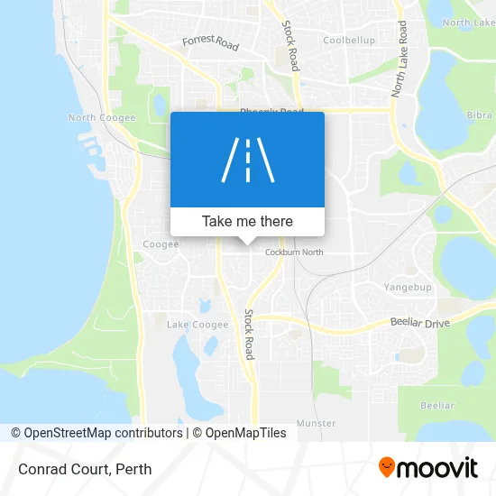 Mapa Conrad Court