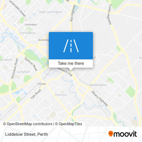 Liddelow Street map