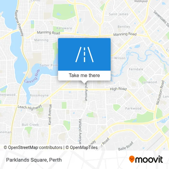 Mapa Parklands Square