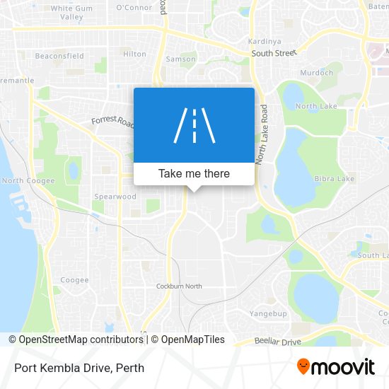 Port Kembla Drive map