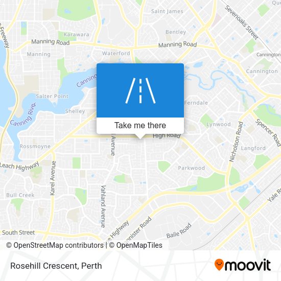 Rosehill Crescent map