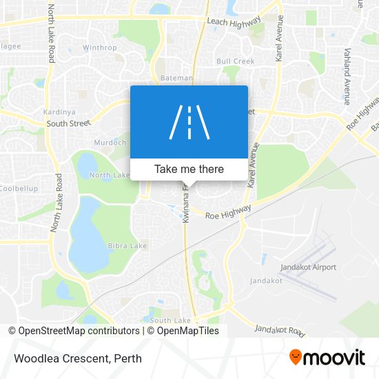 Woodlea Crescent map