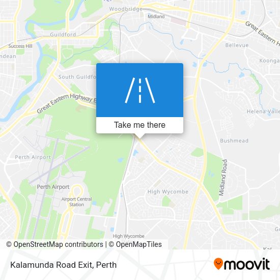 Kalamunda Road Exit map