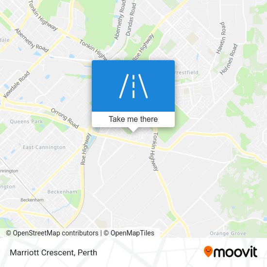 Marriott Crescent map