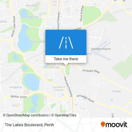 The Lakes Boulevard map