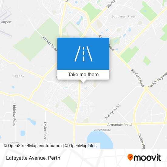 Lafayette Avenue map