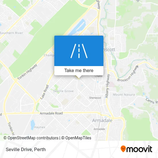 Mapa Seville Drive