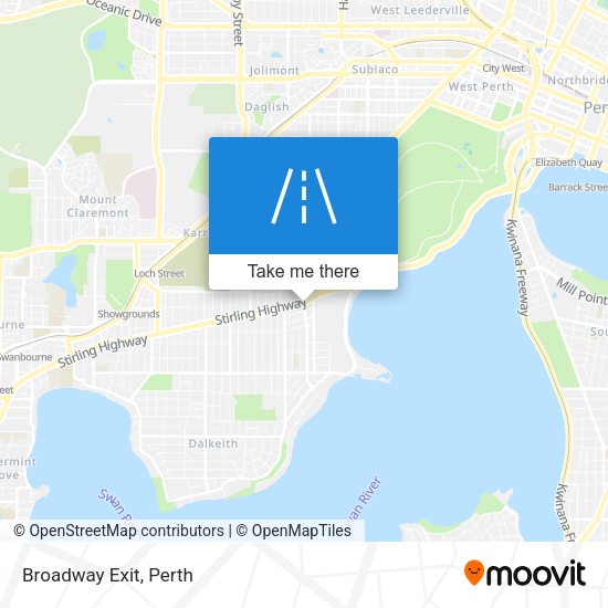 Broadway Exit map