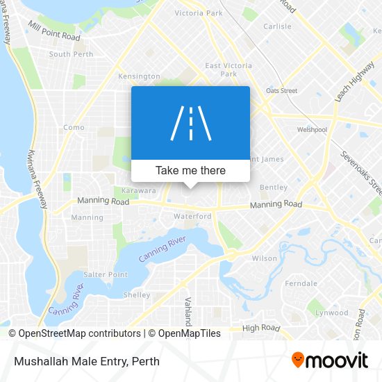 Mushallah Male Entry map