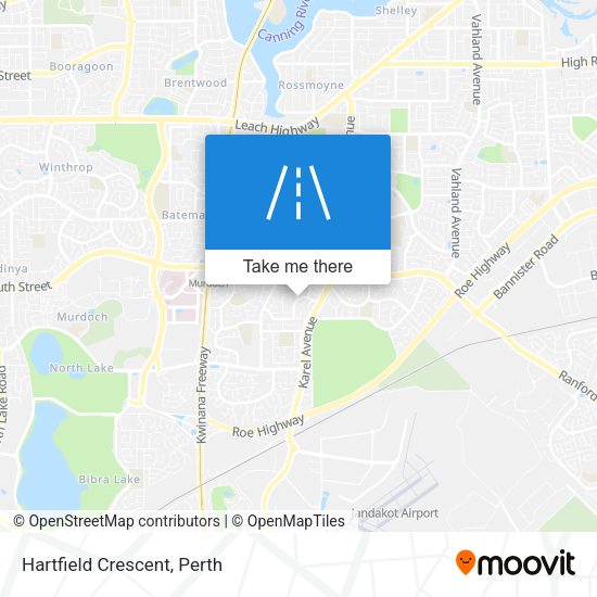 Hartfield Crescent map