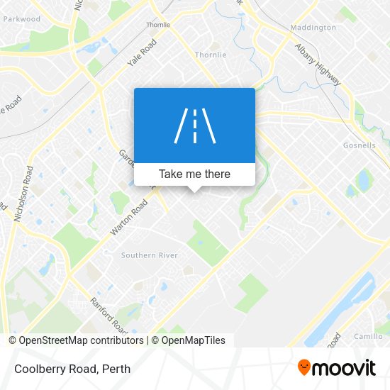 Coolberry Road map