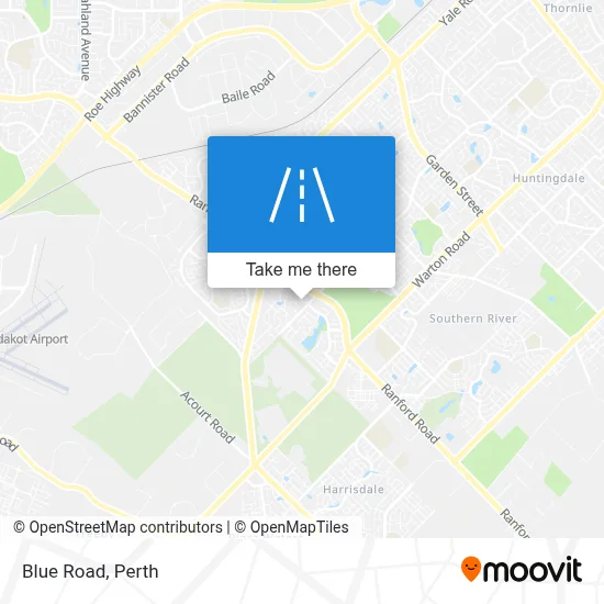Mapa Blue Road