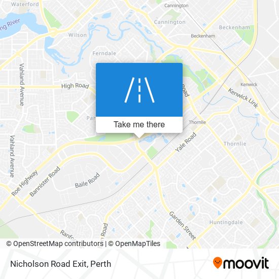 Nicholson Road Exit map